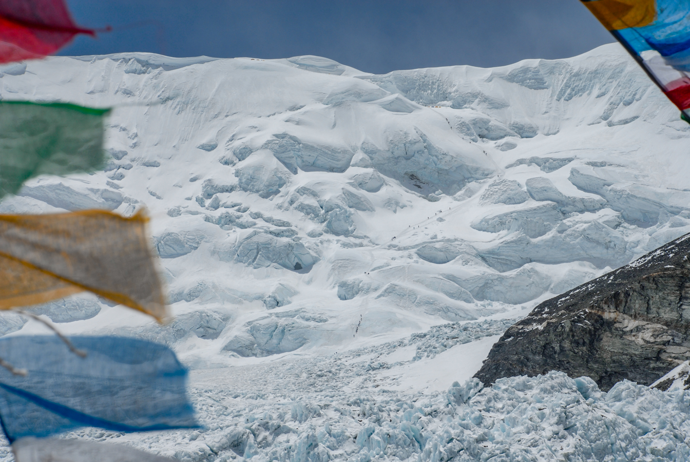 Climbers Ascending to the North Col